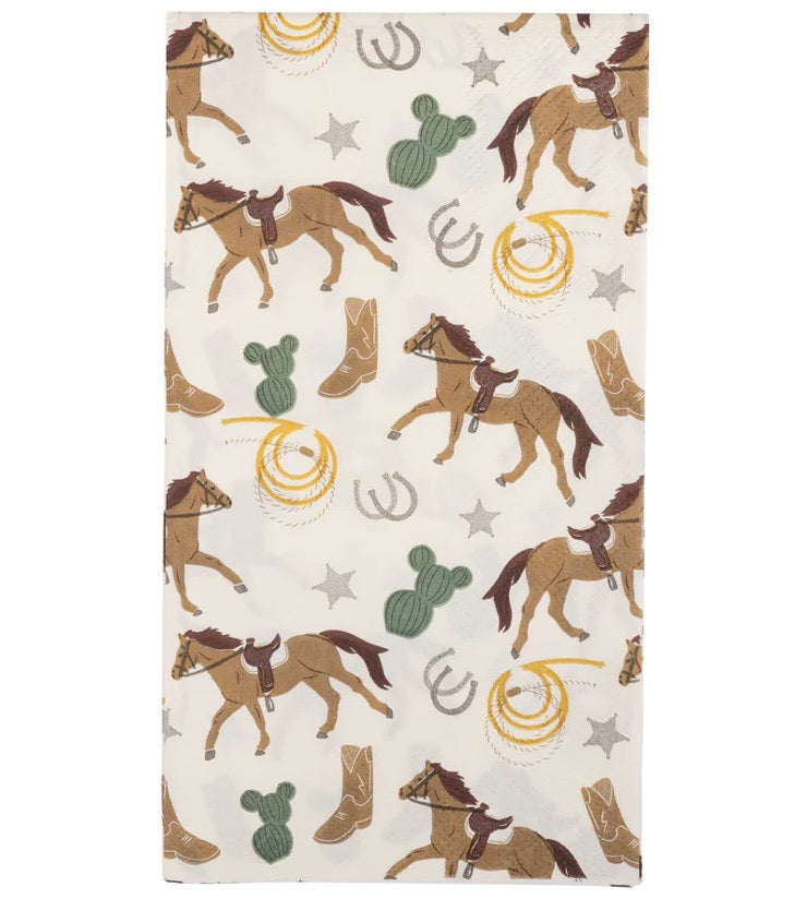 Servilleta Rectangular Cowboy C/24