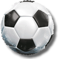 Globo 18" Soccer Blanco y Negro C/1