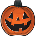 Plato 9" Pumpkin Shape C/8