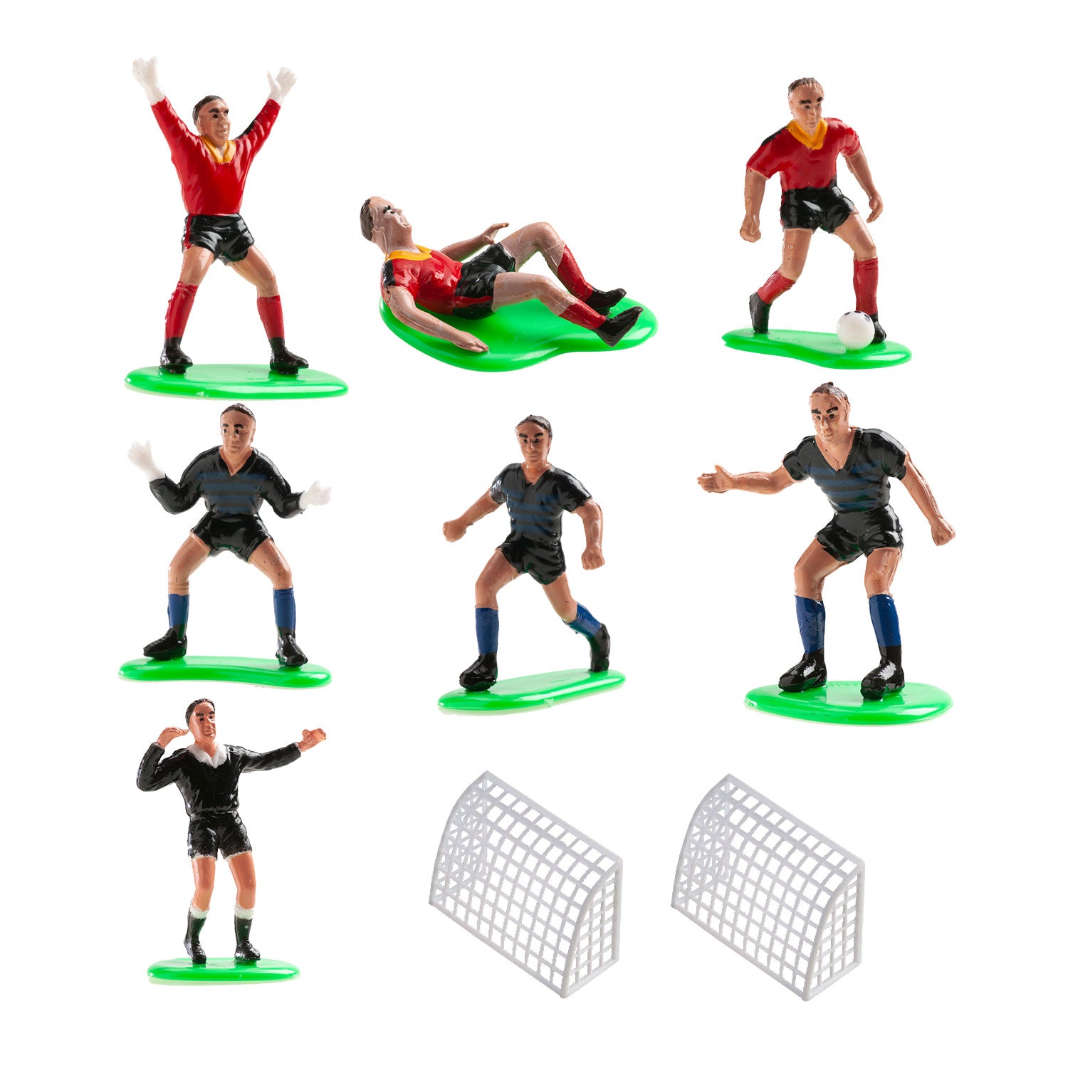 Kit Futbol Rojo Y Azul PVC
