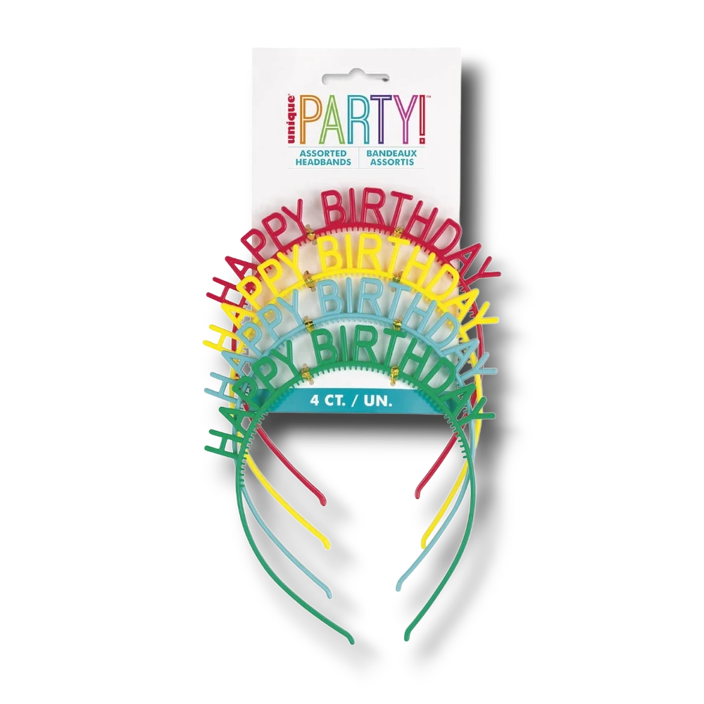 Diademas Cheerfull Happy Birthday C/4