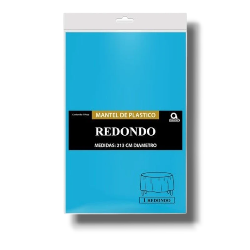 Mantel Redondo Azul Caribe C/1