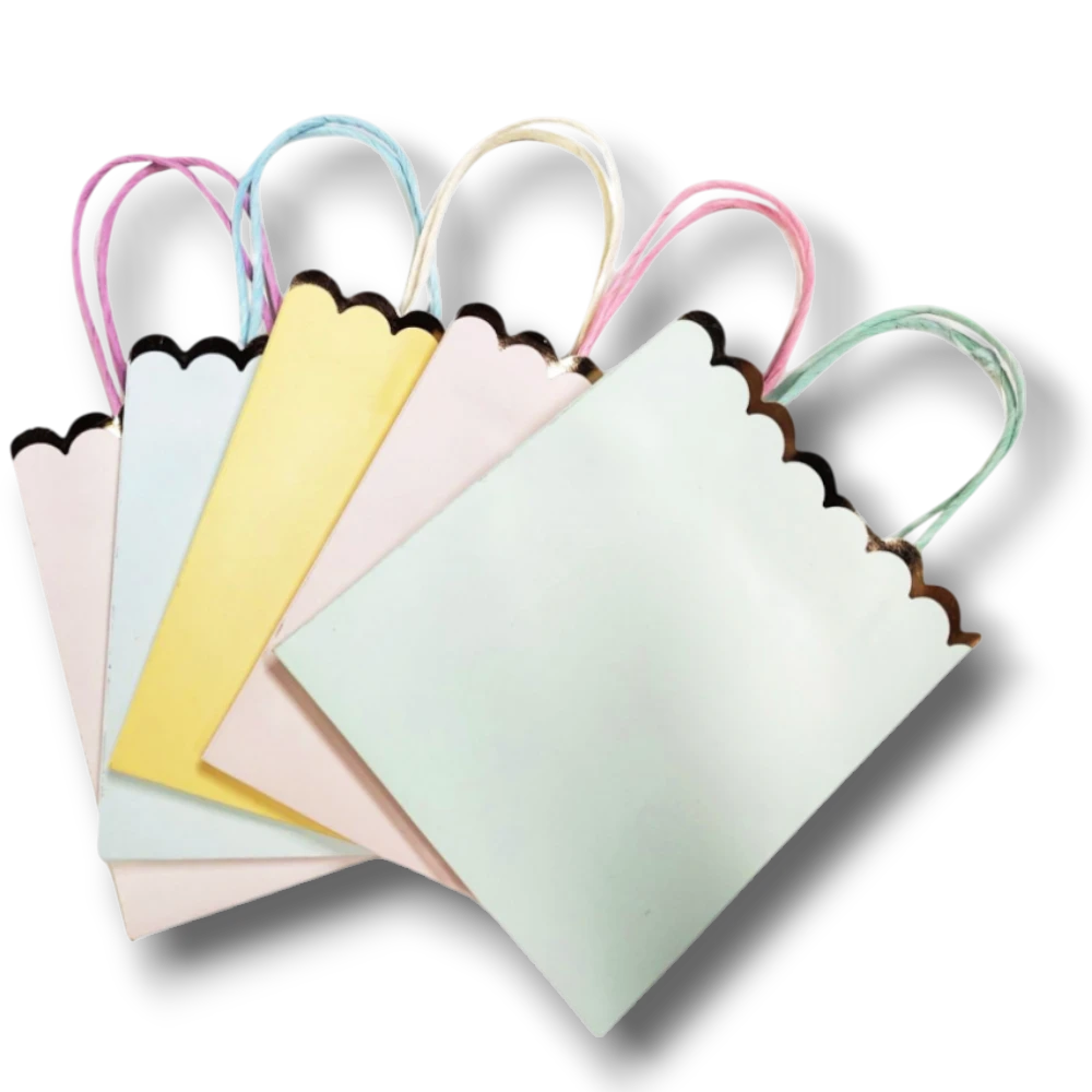 Bolsas de Papel Tonos Pastel C/5