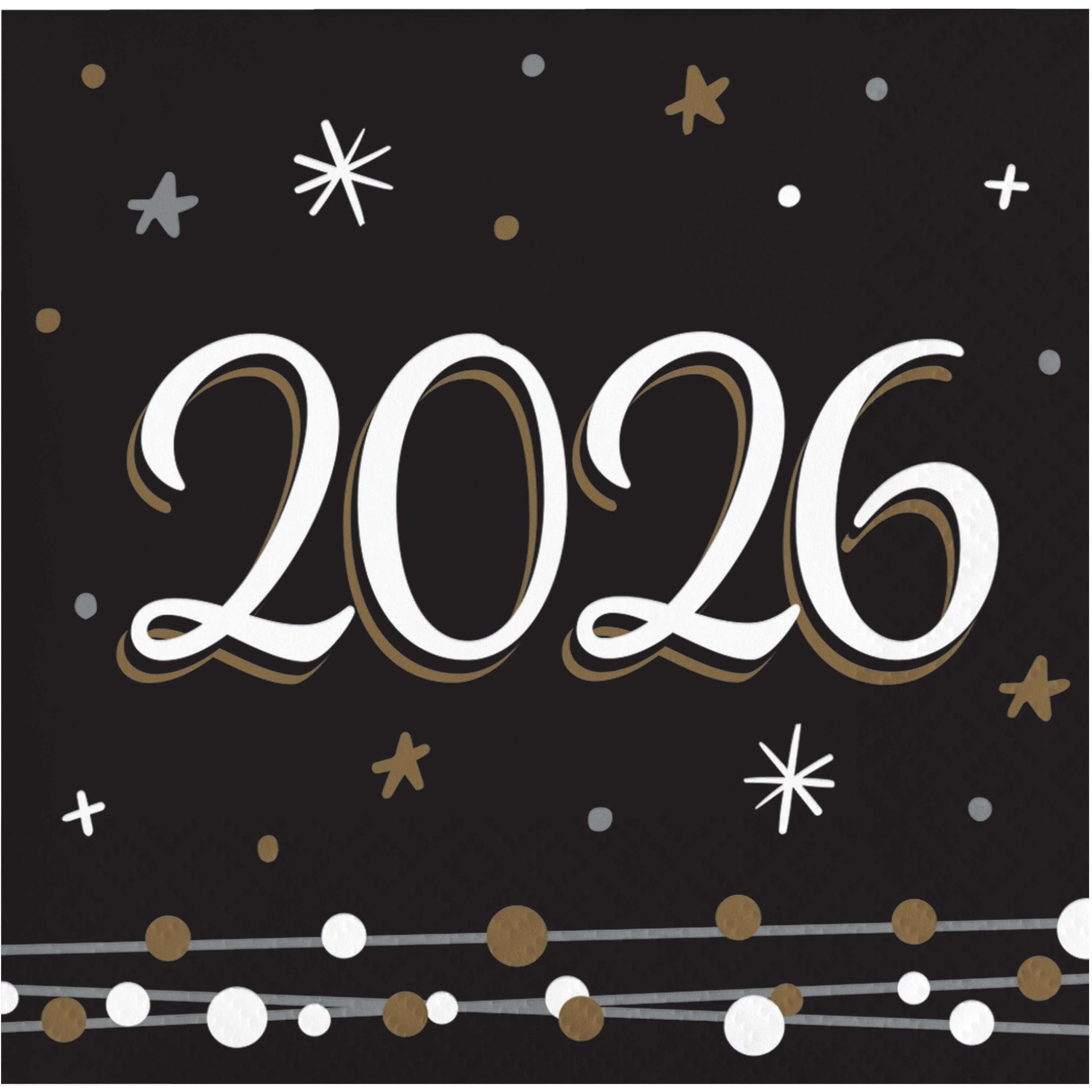 Napkin CH New Year Shimmer 2026 C/16