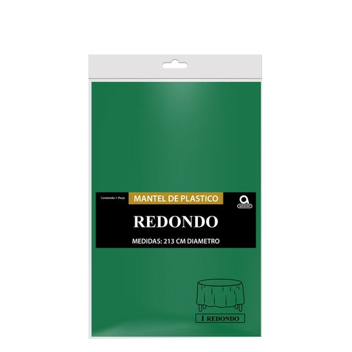 Mantel Redondo Verde Bandera C/1