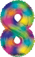 Globo 36" Numero 8 Multicolor C/1