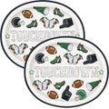 Plato Ovalado Game Face Football C/8