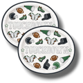 Plato Ovalado Game Face Football C/8