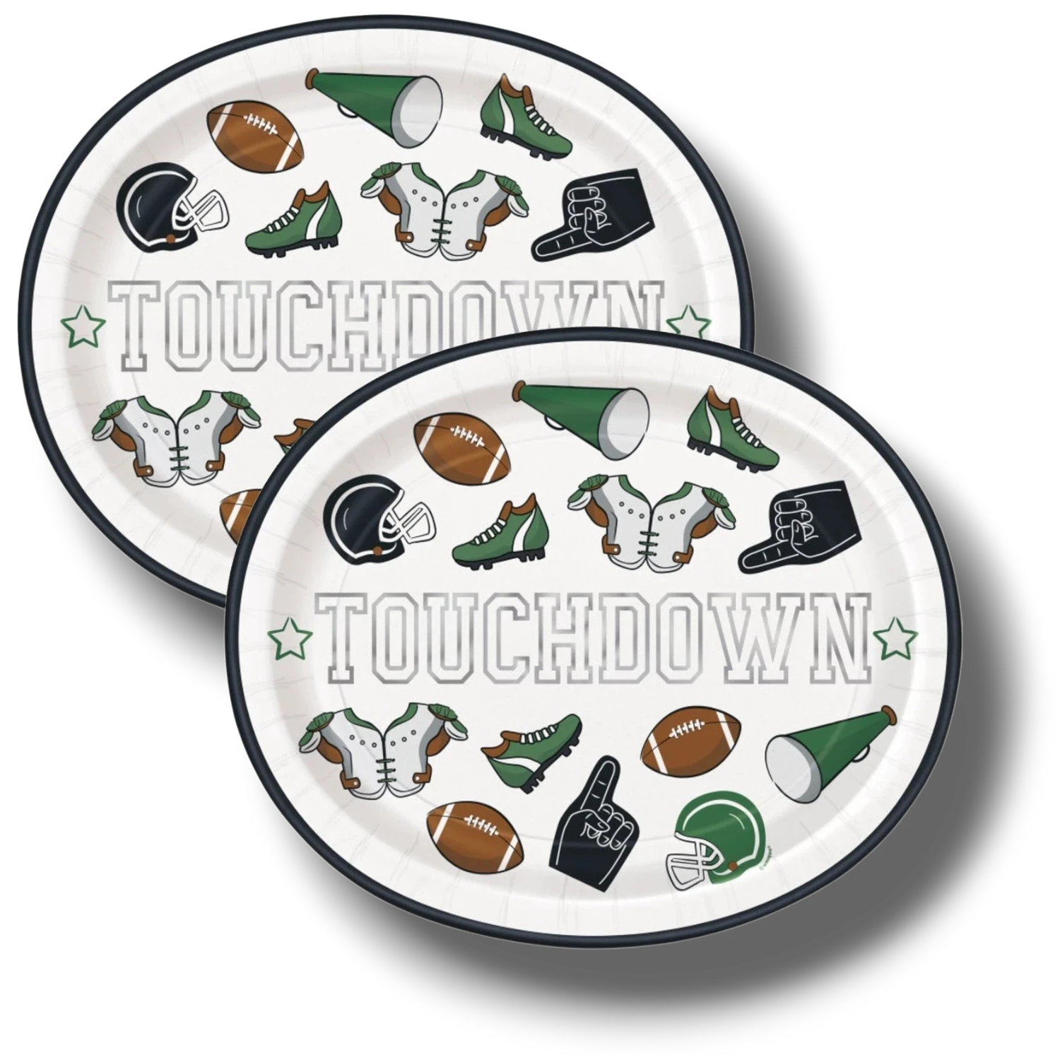 Plato Ovalado Game Face Football C/8