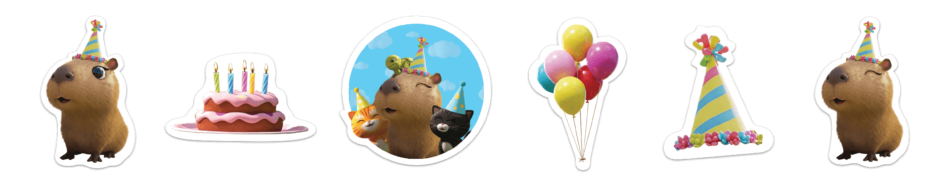 Stickers Capibara C/6