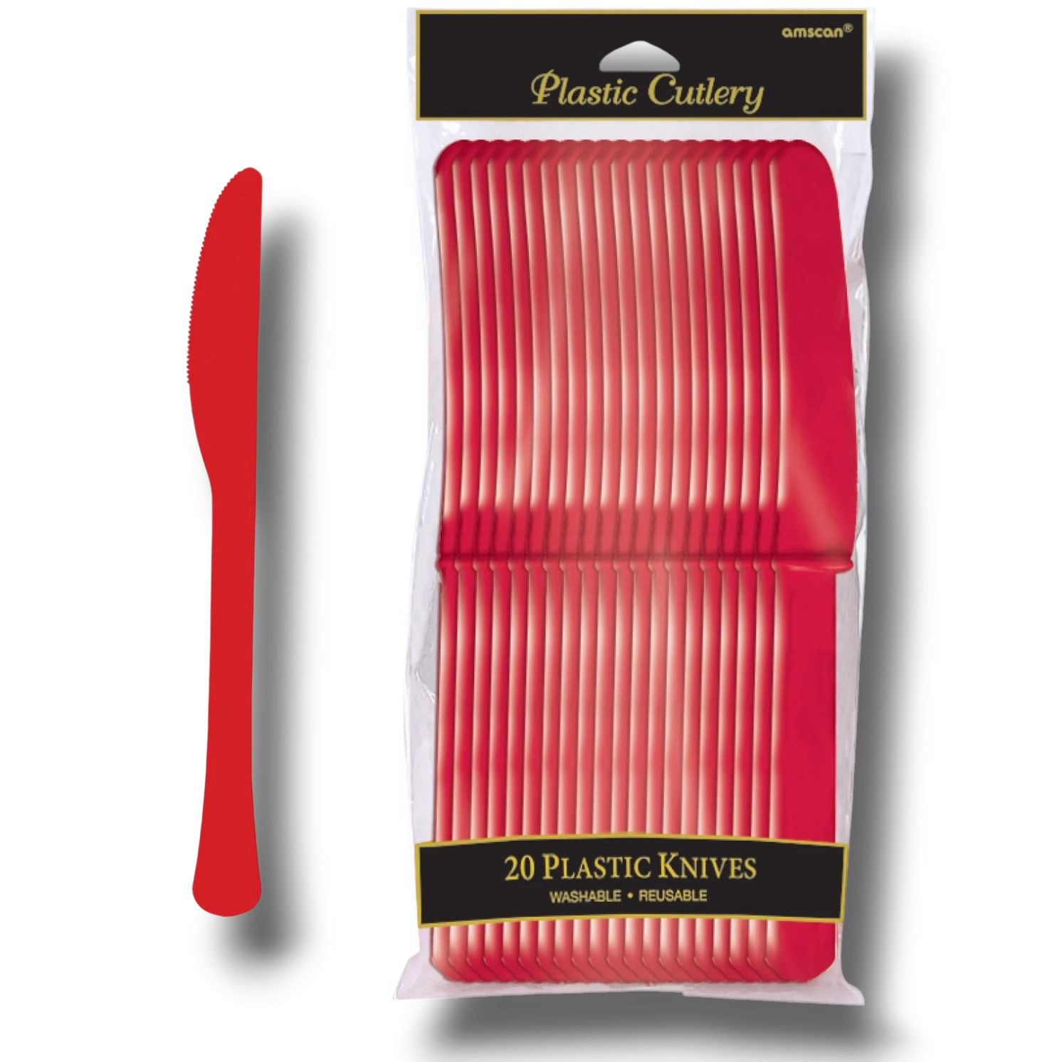 Cuchillos Rojo C/20