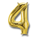 Globo 14" Numero 4 Oro C/1