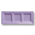 Charola Rectangular Con Division Lavanda  C/3