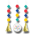 Hanging Cutouts Birthday Confetti C/3