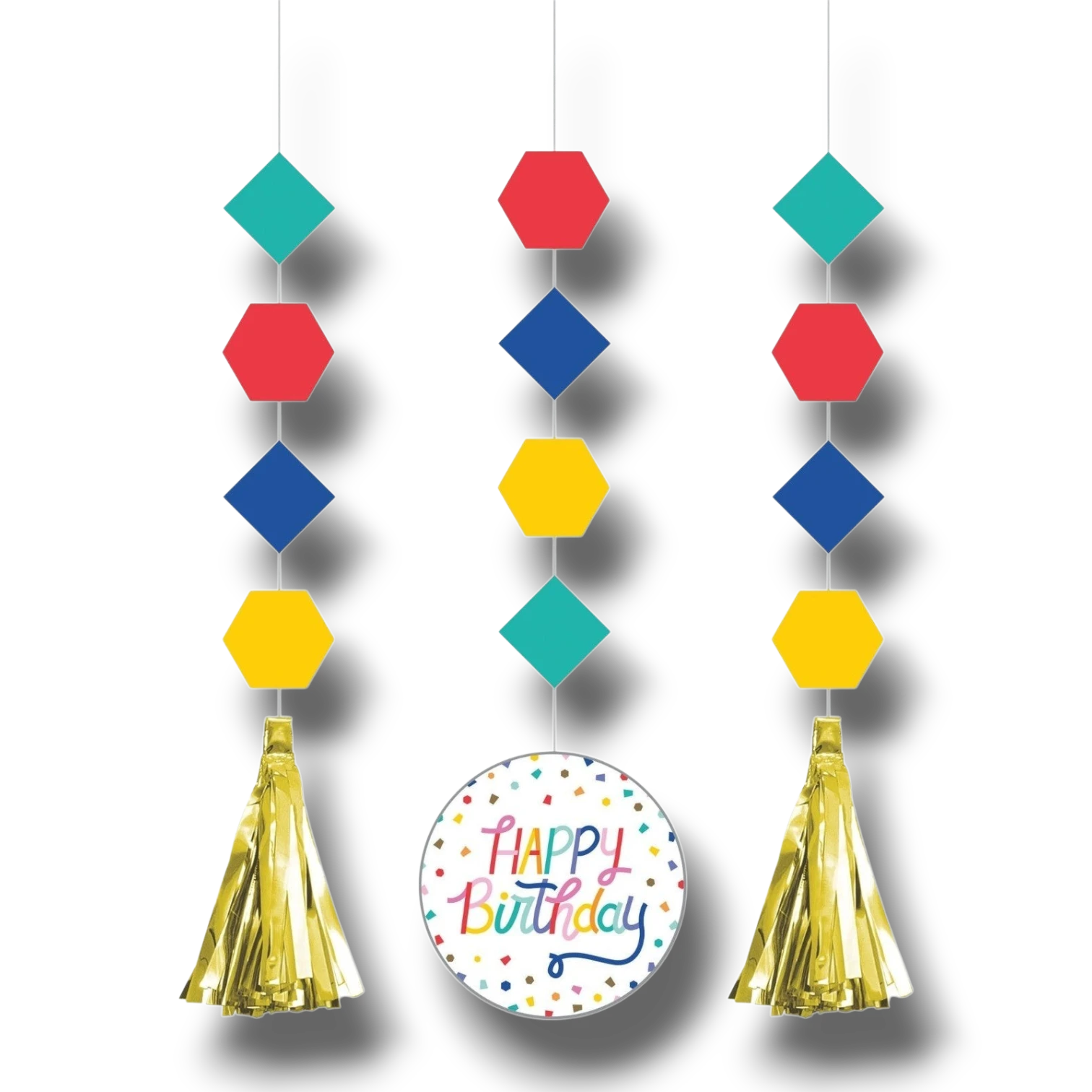 Hanging Cutouts Birthday Confetti C/3