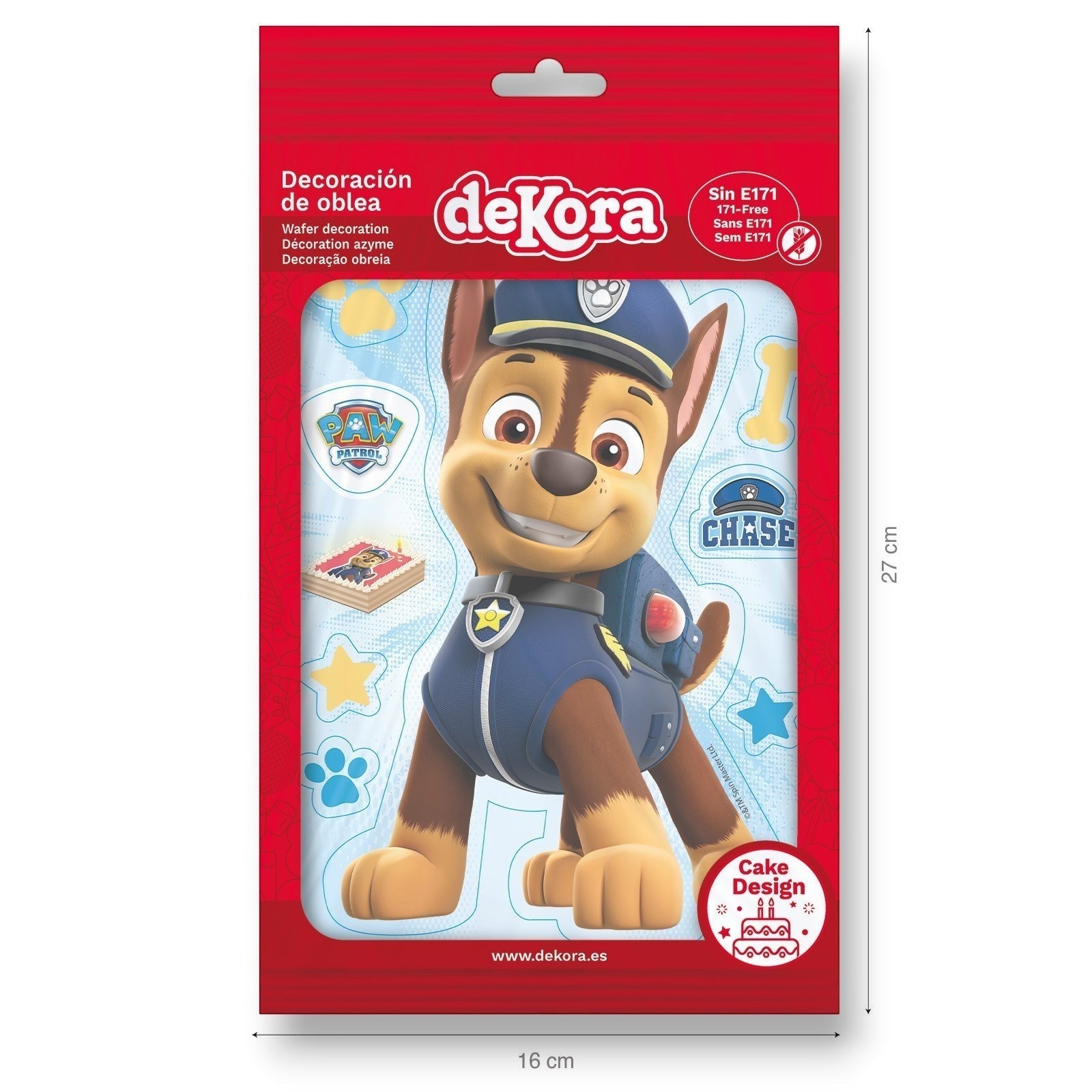 Chase Paw Patrol Edible Disc C/1