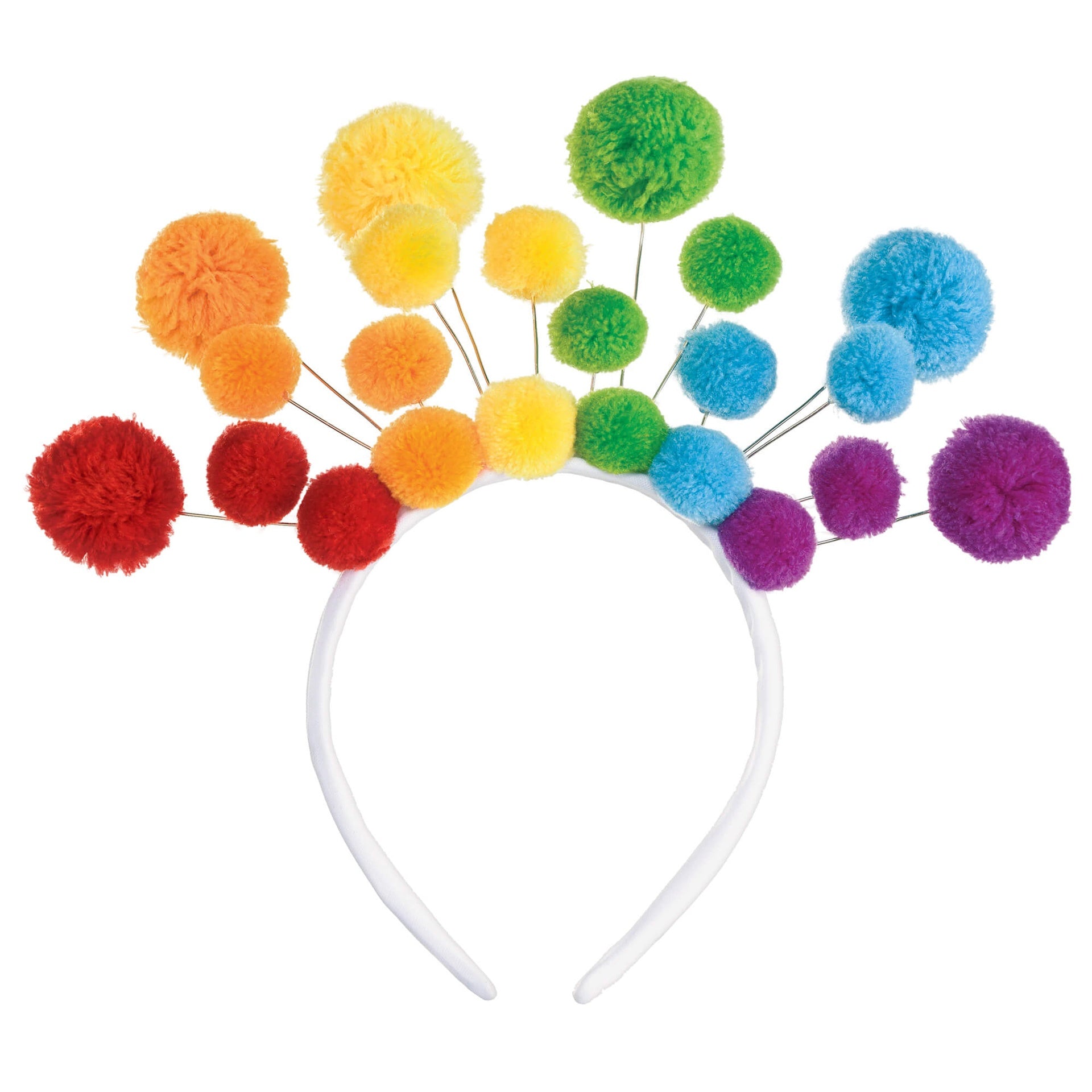 Rainbow Pom Pom Tiara C/1