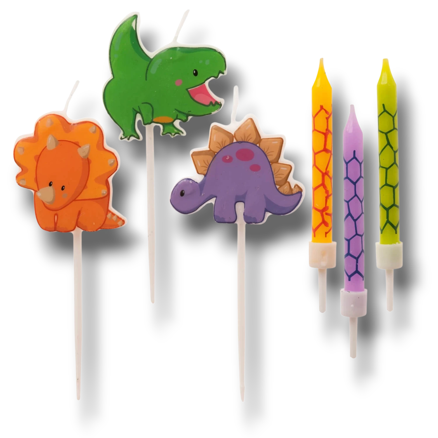 Dinosaur 2D Birthday Candle Mix (15 per pack)