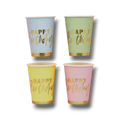 Vaso 9oz Pastel Happy Birthday C/8