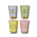 Vaso 9oz Pastel Happy Birthday C/8