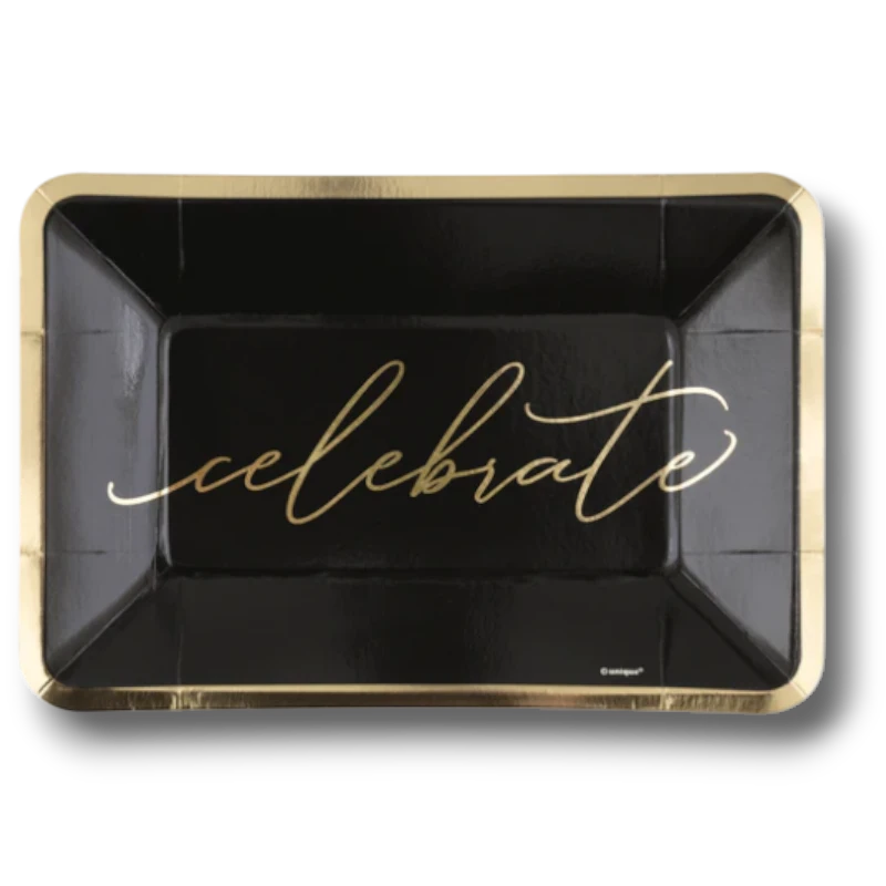 Celebrate Rectangular Plate C/8