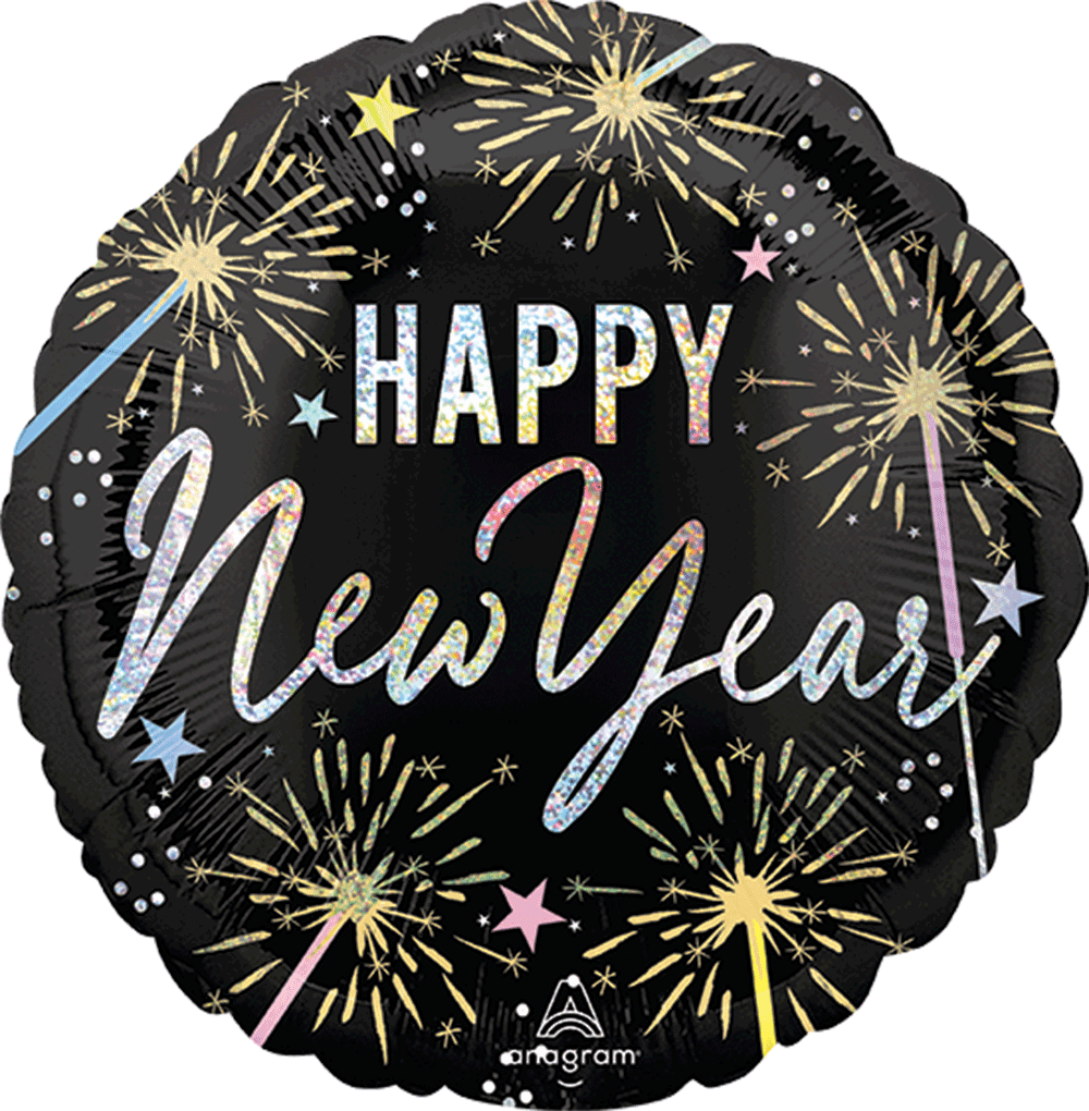 Globo 18" Happy New Year C/1