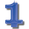 Vela Numero Azul 1 C/1