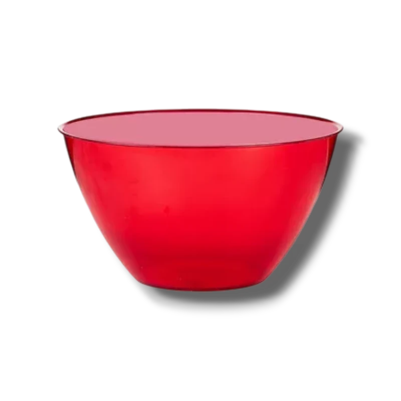 Bowl Plastico Rojo C/1