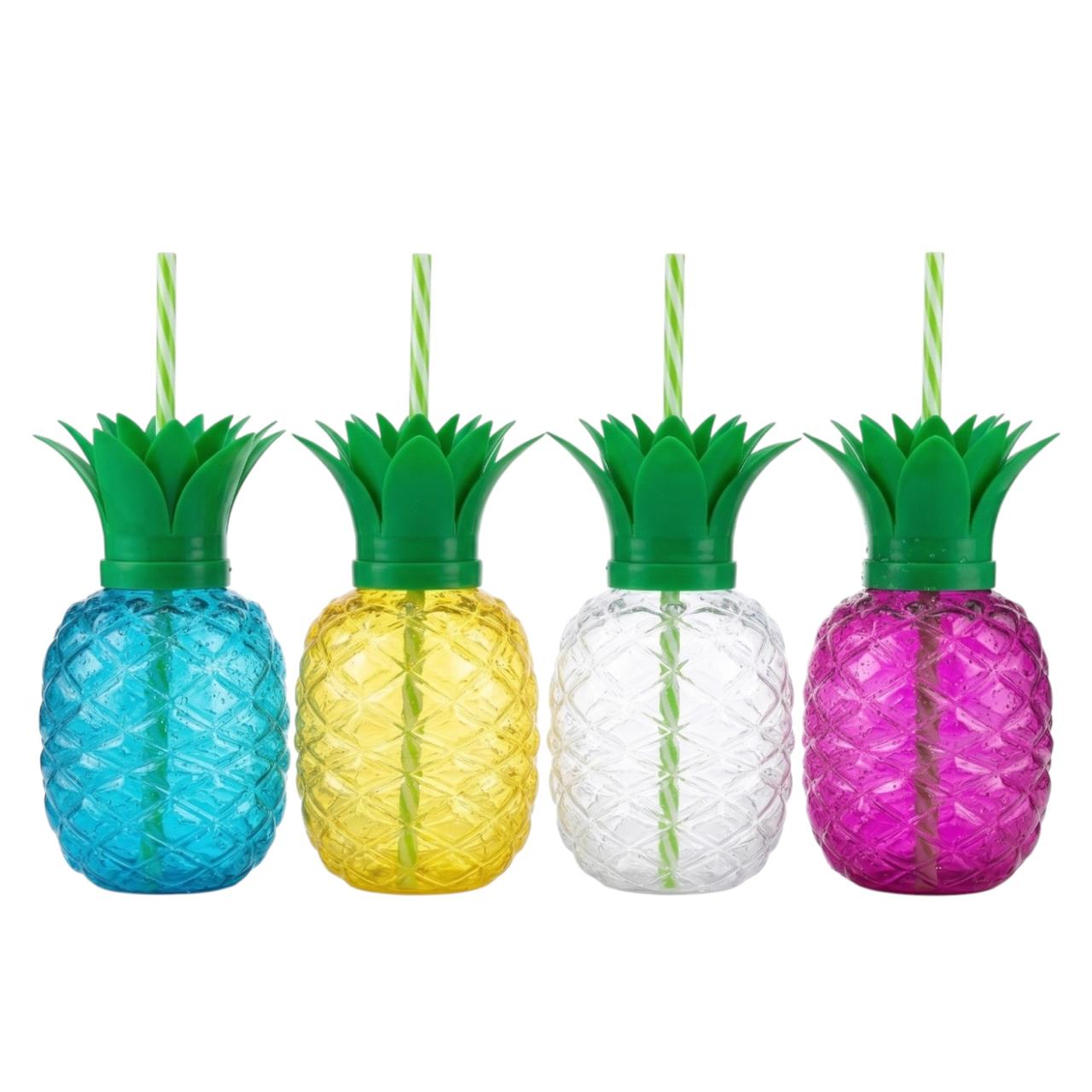 Vaso Piña Transparente C/1