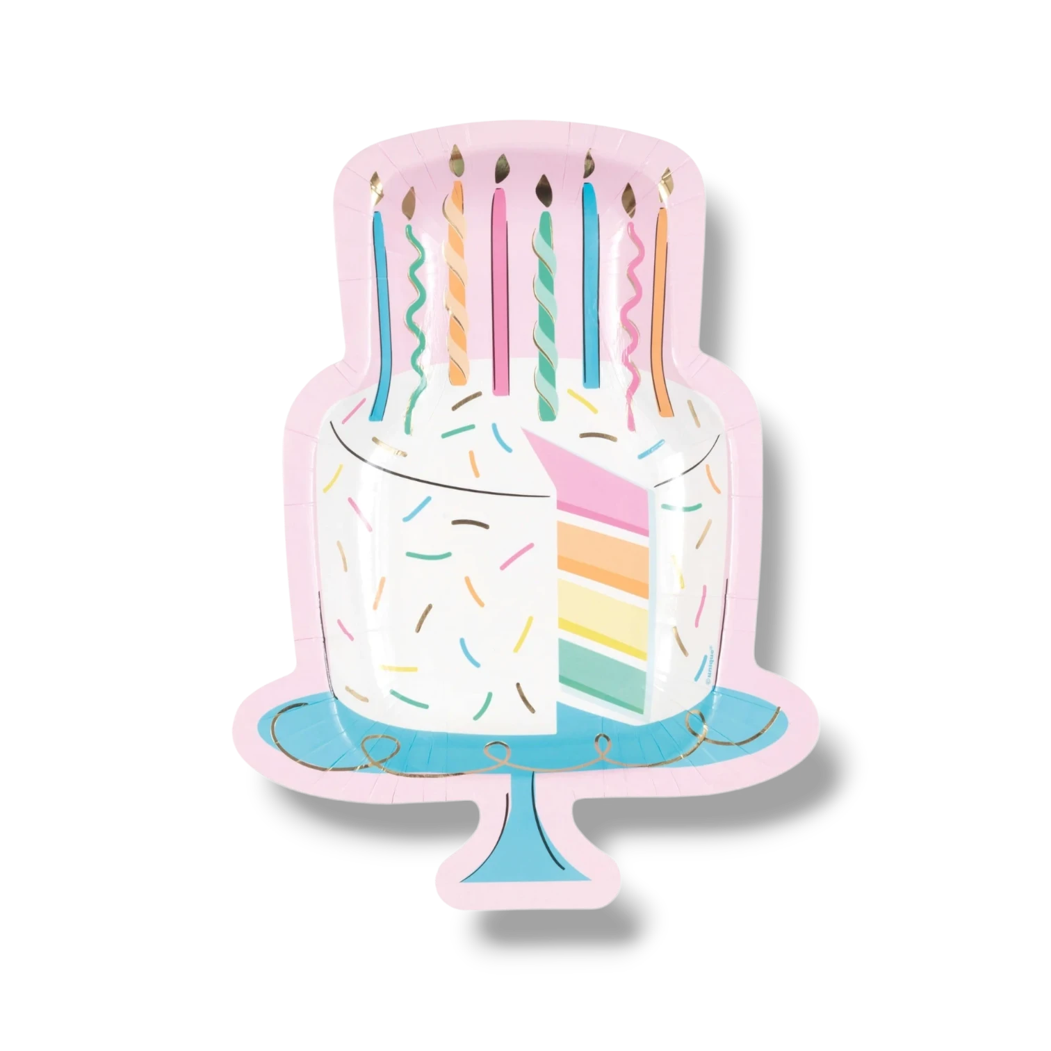 Plato Figura Pastel Birthday Sweets C/8