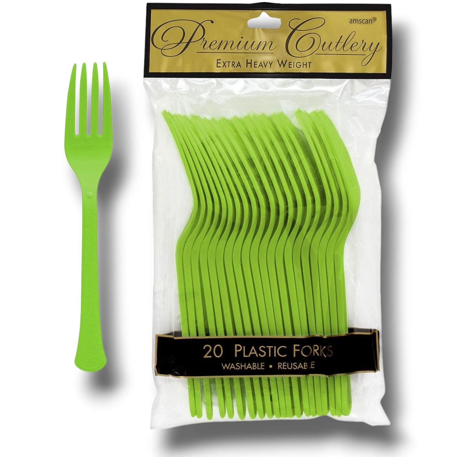 Tenedores Verde Kiwi C/20
