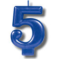 Vela Numero Azul 5 C/1