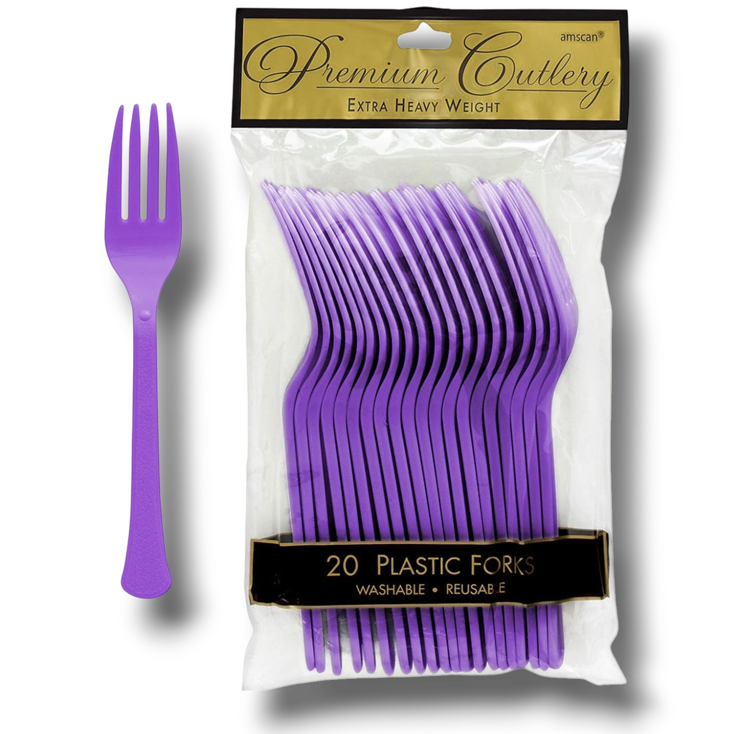 Tenedores Morado C/20