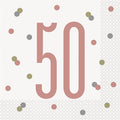 Napkin G 50 Rose Gold C/16