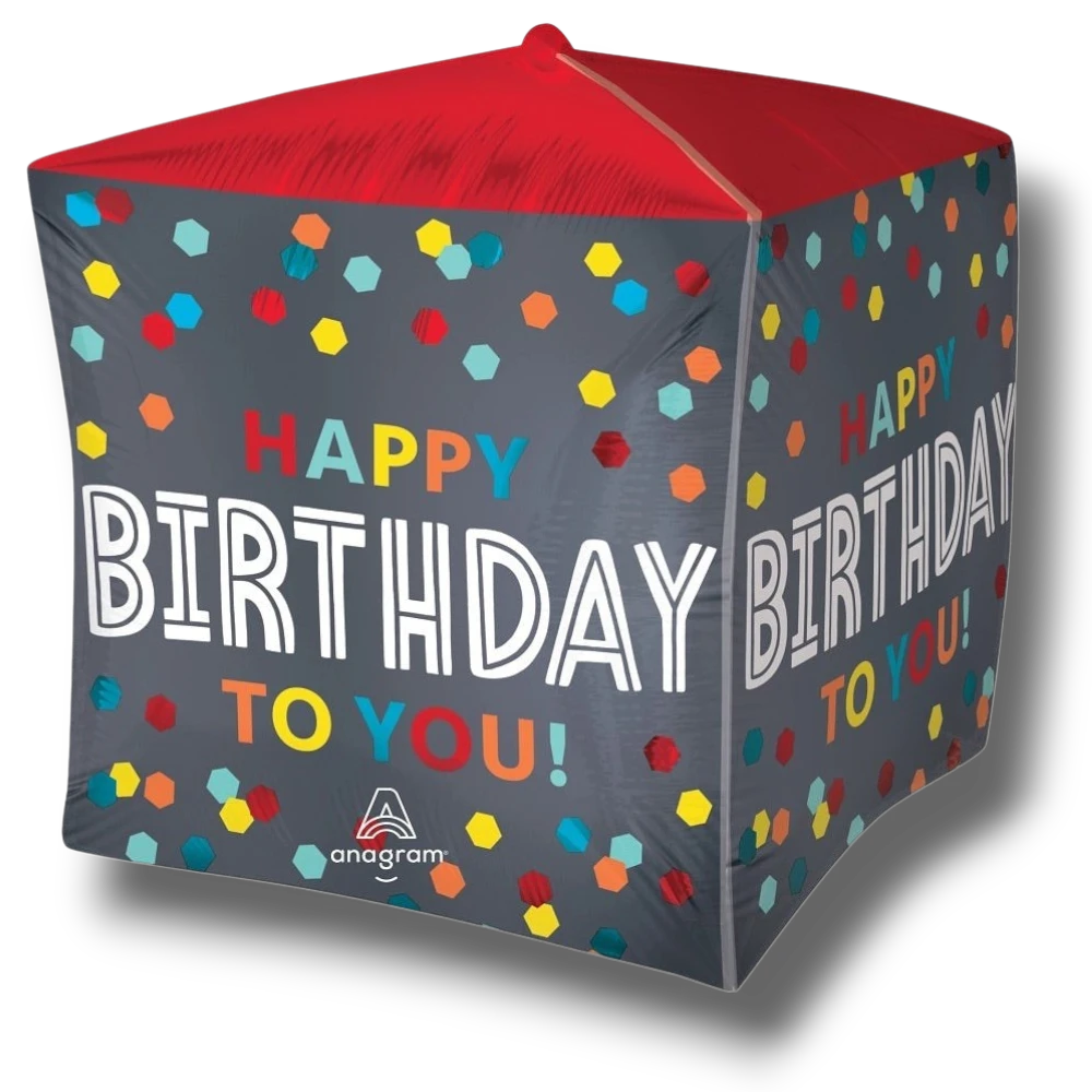 Cubez Satin Confetti Burst Birthday C/1