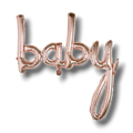 Balloon Baby Rose Gold C/1