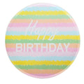 Plato 10" HBD Colores Pastel C/10