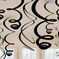 Swirl Decorations Black C/12