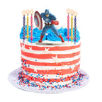 Kit Vela Figura Capitan America C/10