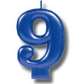 Vela Numero Azul 9 C/1