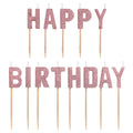 Happy Birthday Candle / Rose Gold C/13