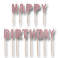 Happy Birthday Candle / Rose Gold C/13