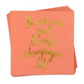 Servilleta Boxed Girl Wine Living a Champagne Life