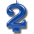 Vela Numero Azul 2 C/1