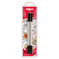 Marcador Comestible Para Pastel Doble Punta Negro C/2