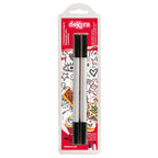 Marcador Comestible Para Pastel Doble Punta Negro C/2