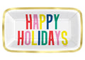 Vibrant Christmas Rectangular Plate C/1