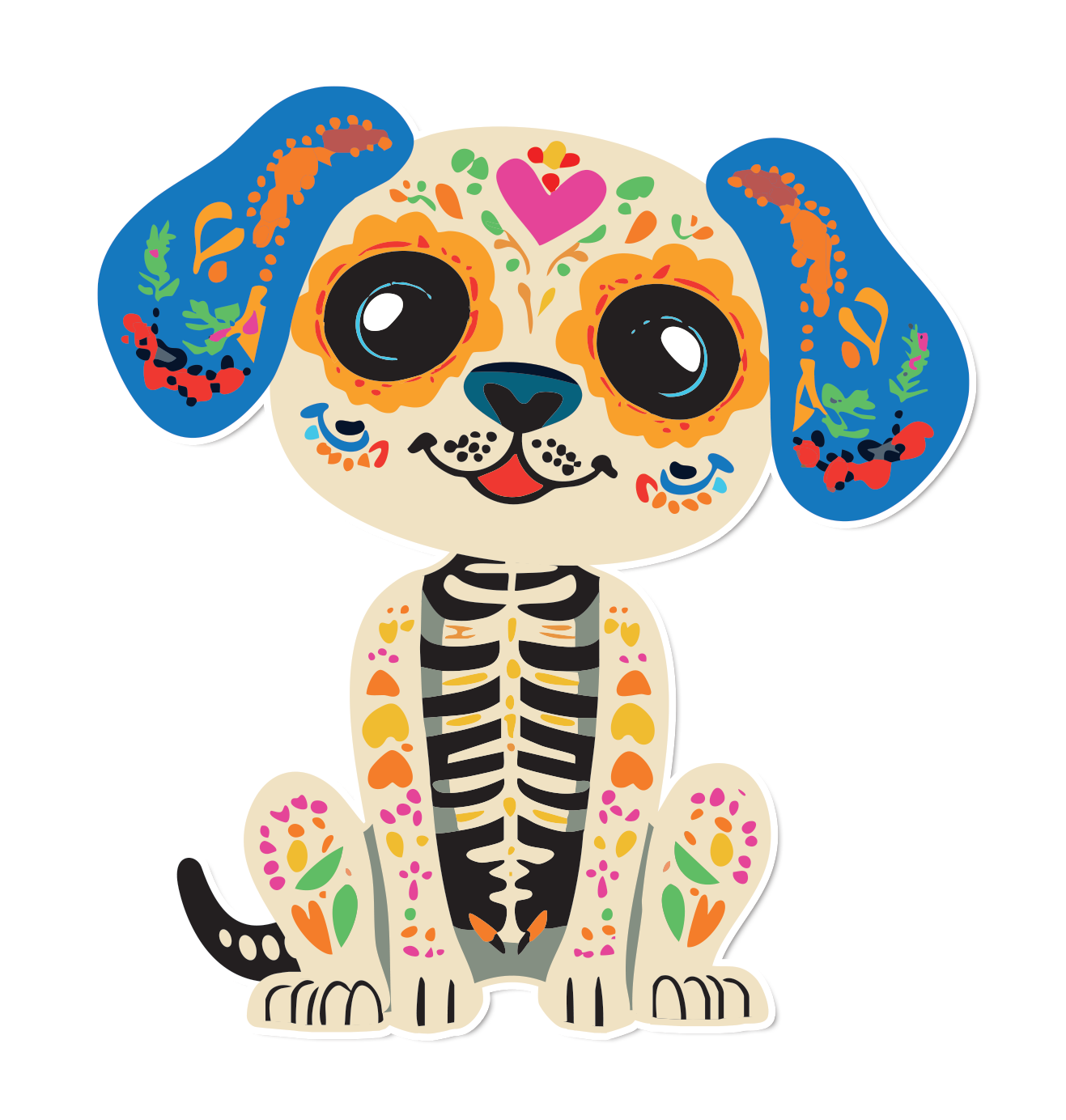 Adorno Movil Dia De Muertos Perro C/1