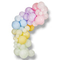 Arco de globos PartyStore en tonos pastel de 2 metros, kit decorativo con 65 piezas de látex para fiestas