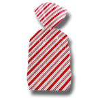 Bolsa de celofán PartyStore con diseño de rayas diagonales rojas y blancas para dulces o regalos